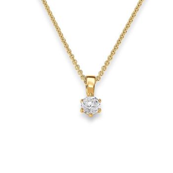 Collier VIVENTY Jewels Silber gelb vergoldet mit Zirkonia 769792