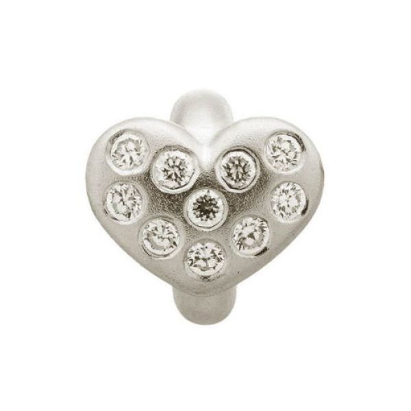 Endless Jewelry Charm White Heart of Love Silver 41450-1