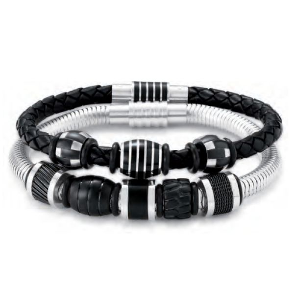 Beads Anhänger Mens Jewellery Edelstahl schwarz 0380295
